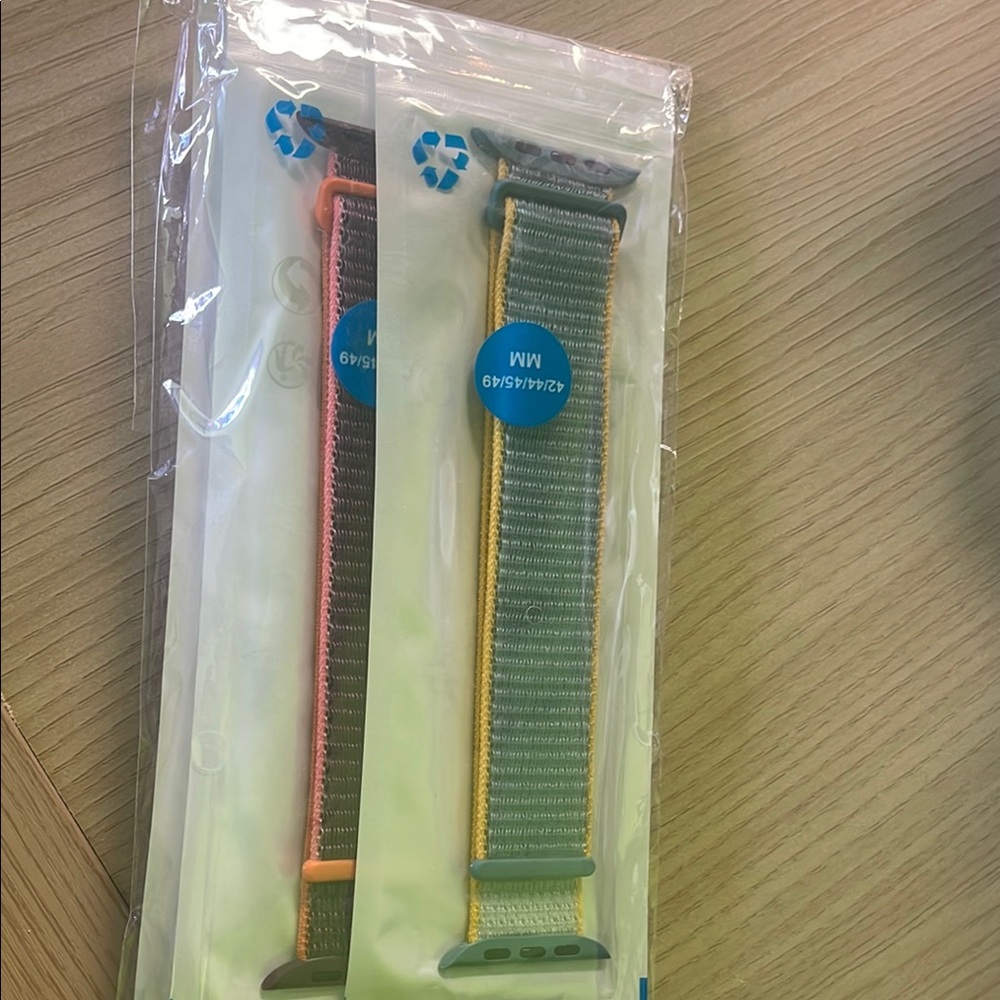 Gray and Yellow Watch Bands